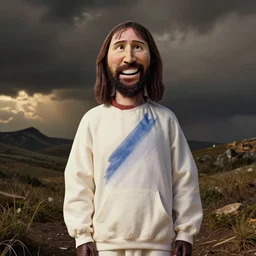 jesus in virgil abloh hoodie streetwear by nicola samori, off - white style