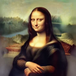 Hagrid from Harry Potter as Mona Lisa, masterpiece digital painting by Greg Rutkowski, Alex Grey, artstation, 4k wallpaper