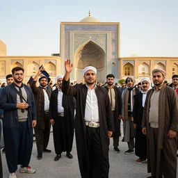 an american birthright group touring in iran, 8 k photography