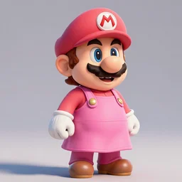 mario from super mario wearing a pink dress, studio ghibli, pixar and disney animation, sharp, rendered in unreal engine 5, highly detailed, digital painting, artstation, concept art, smooth, sharp focus, illustration, wide angle, artbook, splash art, dramatic lighting, art by artgerm and greg rutkowski and bo chen and jin xiaodi