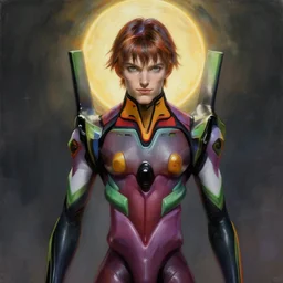 painting, young male, heavenly, halo, cinematic lighting, eva suit, wallpaper, extremely detailed, sharp focus, by greg rutkowski, wlop, intricate, beautiful, award winning, trending on artstation, pixiv