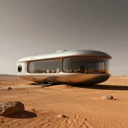 futuristic house on mars