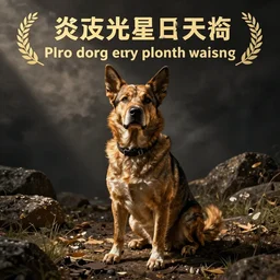 a dog, dramatic lighting, insane details