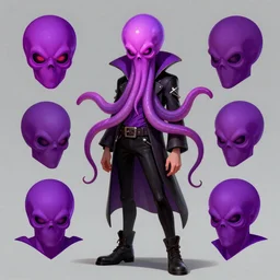 psychic punk rocker vampiric electrifying rockstar with vampire squid head concept character designs of various shapes and sizes by genndy tartakovsky and splatoon by nintendo and the psychonauts franchise by doublefine tim shafer artists as well as the artist for the haunted mansion ride characters for the new hotel transylvania film