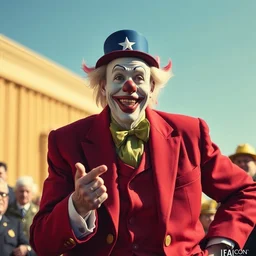 president clown, photography from 3 9 8 0