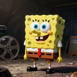 Sponge Bob, Cinematic, 35mm, photorealism