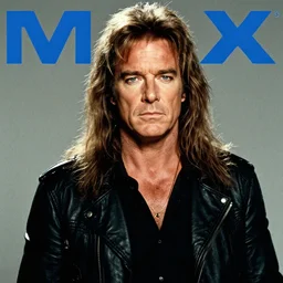 promotional image of robbie williams as a heavy metal singer in This is Spinal Tap, rugged black clothes, detailed face, movie still frame, promotional image, imax 70 mm footage