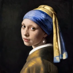 portrait of Jennifer Lawrence in the style of Girl with a Pearl Earring by Johannes Vemeer, oil painting, masterpiece, old master, grand master, symmetrical facial features, intricate, elegant, digital painting, concept art, smooth, sharp focus, illustration