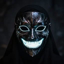 dark magic glowing revenge mask