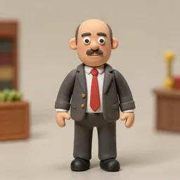 saul goodman as a clay figurine