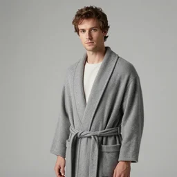 richard iv the roman king, real human wearing cashmere dressing gown, soft studio lighting, sigma lens photo,