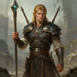 sean penn as a dnd character fantasy art.