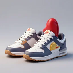 a pair of sneakers inspired by taco bell