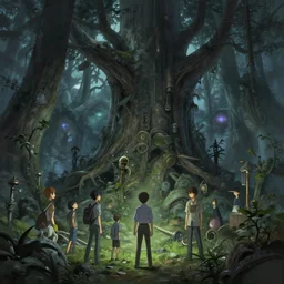 greg manchess concept art of a the ghostwood dimension, key visual, ambient lighting, highly detailed, digital painting, artstation, concept art, sharp focus, by makoto shinkai and akihiko yoshida and hidari and wlop and greg rutkowski