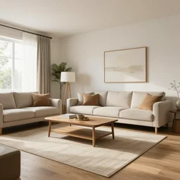 a typical American living room from 2030
