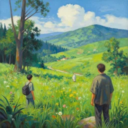 a beautiful scenic painting by wlop and mark romanek and spike jonze