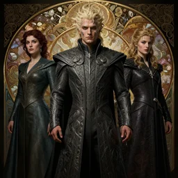 losing my mind, fame of thrones, lord of daggers, neon, fibonacci, sweat drops, intricate fashion clothing, insane, intricate, highly detailed, surrealistic, digital painting, artstation, concept art, smooth, sharp focus, illustration, Unreal Engine 5, 8K, art by artgerm and greg rutkowski and alphonse mucha