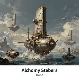 Alchemy Steampunk of a Fleet Airships before battle, Fantasy and concept art, digital painting