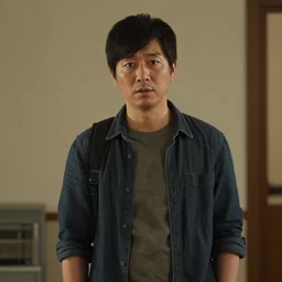 Medium shot of a typical character in the style of Craig Mullins