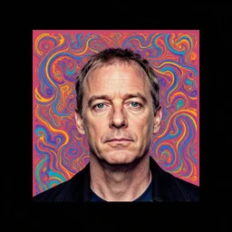 bill murray psychedelic cover design by jonathan zawada and zdzisław beksinski