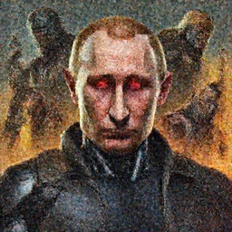 cell shaded portrait of a cyborg vladimir putin mark zuckerberg with glowing red eyes looking at the camera as Borderlands 3 concept art, llustration, post grunge, concept art by josan gonzales and wlop, by james jean, Victo ngai, David Rubín, Mike Mignola, Laurie Greasley, highly detailed, sharp focus, intricate, Trending on Artstation, HQ, deviantart, art by artgem
