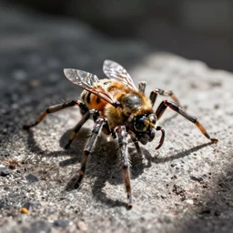 Hybrid of a spider and a bee