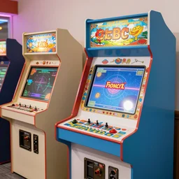 arcade machines, 7 0 s airbrush