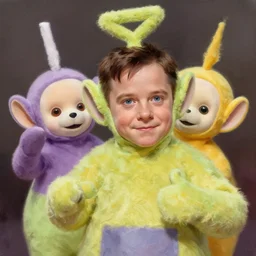 sean bean as a teletubby, intricate, fictional character, dynamic pose, dramatic lighting, realistic shaded lighting, pastel shades, expressively loose brush strokes, perfect face, 8 k realistic, hyper detailed, digital painting, artstation, concept art, hyper detailed eyes, art by sam spratt and peter mohrbacher and james jean
