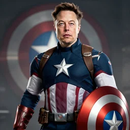 elon musk as captain america