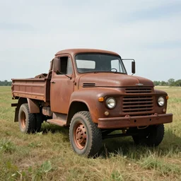((Rusty)) truck, open field, 8k, photography