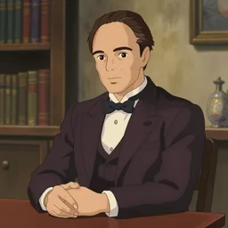 godfather still, kate beckinsale as godfather, sitting by table,'asking without respect'meme, suit, portrait shinkai makoto studio ghibli studio key hideaki anno sakimichan stanley artgerm lau rossdraws james jean marc simonetti elegant highly detailed digital painting artstation pixiv