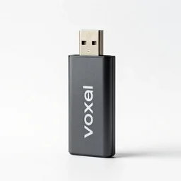 voxel usb flash drive, professional product shot, isolated on a pure white background, centered, entire object in frame, sharp focus, soft studio lighting