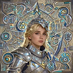 just one head, portrait, Imogen Poots D&D Paladin, blonde hair, Arcane Gigantic Blizzard pixar, maya engine on stylized background global illumination lighting, official fanart behance hd artstation by Jesper Ejsing, by RHADS and Makoto Shinkai and Lois van baarle and ilya kuvshinov and rossdraws