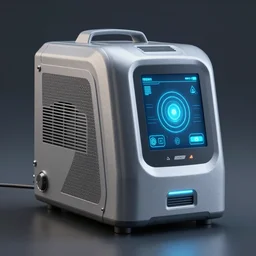 high - tech sci - fi futuristic 8 k texture life support device smart technology