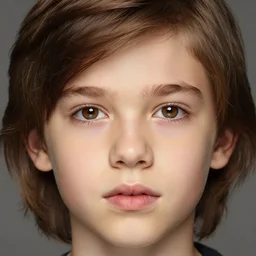 a close up studio picture of a 2 2 yo man. shoulder length brown hair, caucasian, brown eyes, roman nose, big lips, 3 5 mm, award winning photo.