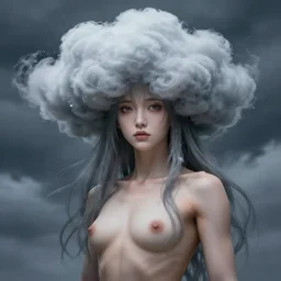 character concept art of an anime stormy cloud goddess | | cute - fine - face, pretty face, realistic shaded perfect face, toned muscles, fine details by stanley artgerm lau, wlop, rossdraws, james jean, andrei riabovitchev, marc simonetti, and sakimichan, tranding on artstation