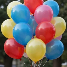 highly detailed realistic photo of colorful balloons, very sharp focus, award winning masterpiece photography, hyper realistic, concept art, 8 k detail post - processing