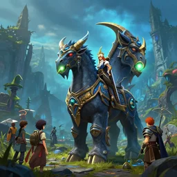 mount epic stormwind steed screenshot world of warcraft mounts worldboss borberland comics by jesper ejsing art and by feng zhu, by rhads, makoto shinkai and lois van baarle, ilya kuvshinov, rossdraws global light 3 d rtx hdr