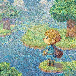 water inspired by zelda wind waker and animal crossing