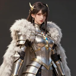 dragon hunter, fur - lined armor!!! beautiful and elegant female!! gorgeous ayes!! character concept art, sharp focus, illustration, kinu nishimura!! ayami kojima! shunya yamashita! edayan!! octane render! unreal engine 5! highly rendered!! trending on artstation!! detailed linework!!