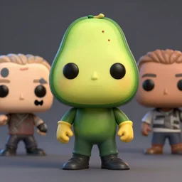 fashion model pixar full body character kanye west wearing avocado action figure funko pop, nendoroid, octane render, cgsociety, ufotable,, disney, pixar, 8 k, hd, dof, volumetric lighting cute, by alex ross