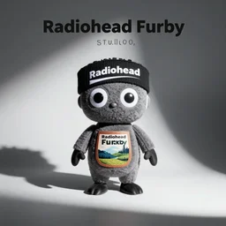 “Radiohead Furby, studio photography”