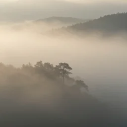 professional photo of beautiful landscape, soft volumetric fog and lighting, 8k, cinematic composition, esoteric, surrealistic, mystic, 1200 mm,