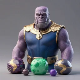 Thanos with the DALLE-2, Midjourney, and Stable Diffusion stones