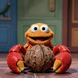 “ a still of a coconutcrab muppet from a horrific muppet show 1 9 9 5 ”