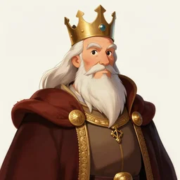 portrait of a medieval old king, artstation, elegant cartoon, highly detailed, digital painting, concept art, smooth, sharp focus, illustration, art by makoto shinkai, don bluth, michel ocelot, whalen, moebius, atey ghailan, yoshida
