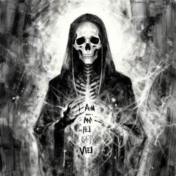 i am death and god sends me, meaningful, abstract, illustration, metaphoric