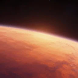 vibrant warm minimalist smooth cinematic render of atmospheric deep space, homeworld skies, volumetric lighting