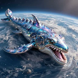 hyperrealistic very intricate pearlescent leviathan swallowing the earth digital painting concept art salvador dali alex grey cinematic soft glow lighting high angle hd 8k sharp shallow depth of field