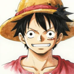link from legend of zelda, drawn by eiichiro oda, one piece, luffy face, portrait, manga